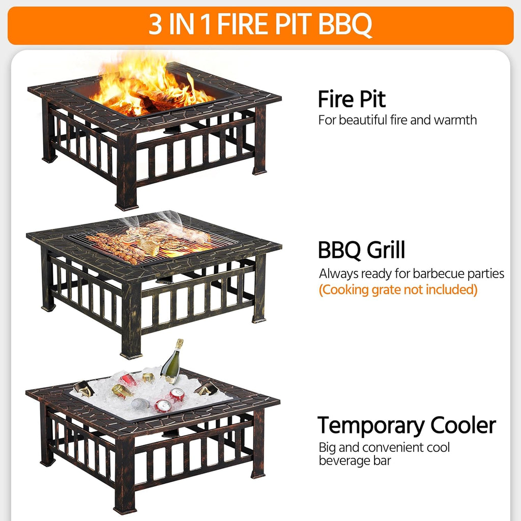 Square Fire Pit