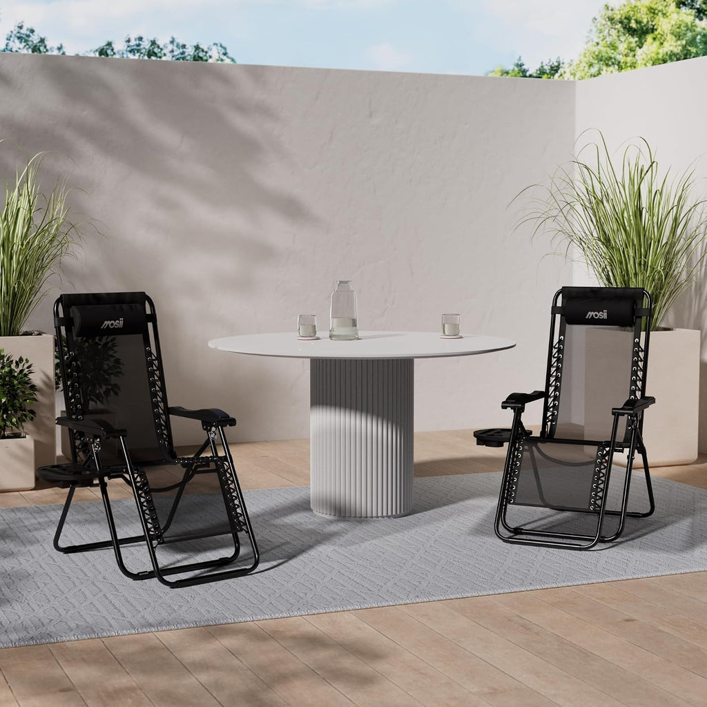 Sun Loungers For Garden Chairs Set of 2