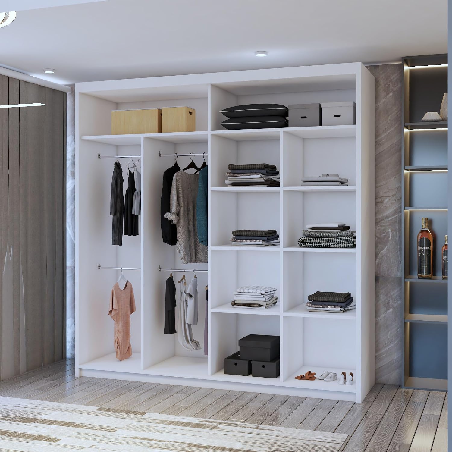 Wardrobe Modern Storage Solution for Your Bedroom (White