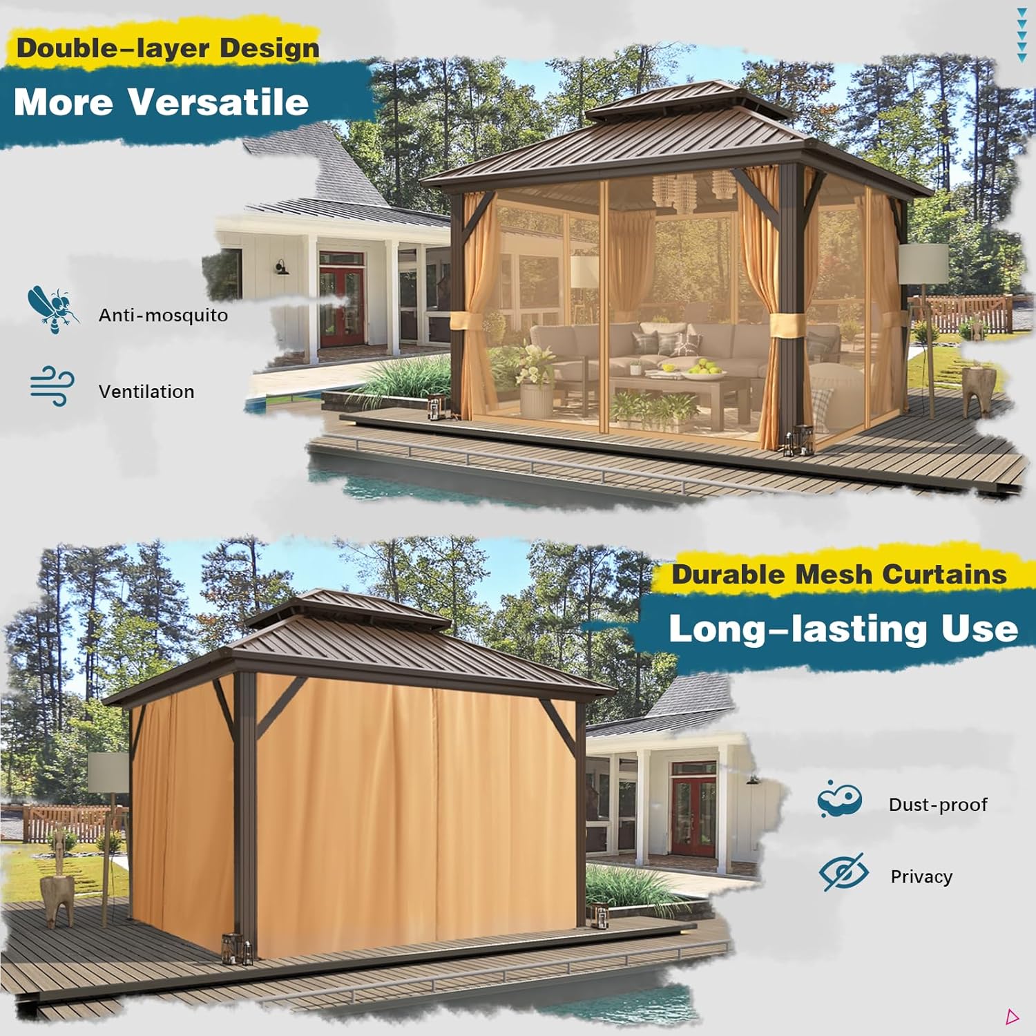 3x3.6M Hardtop Gazebo
