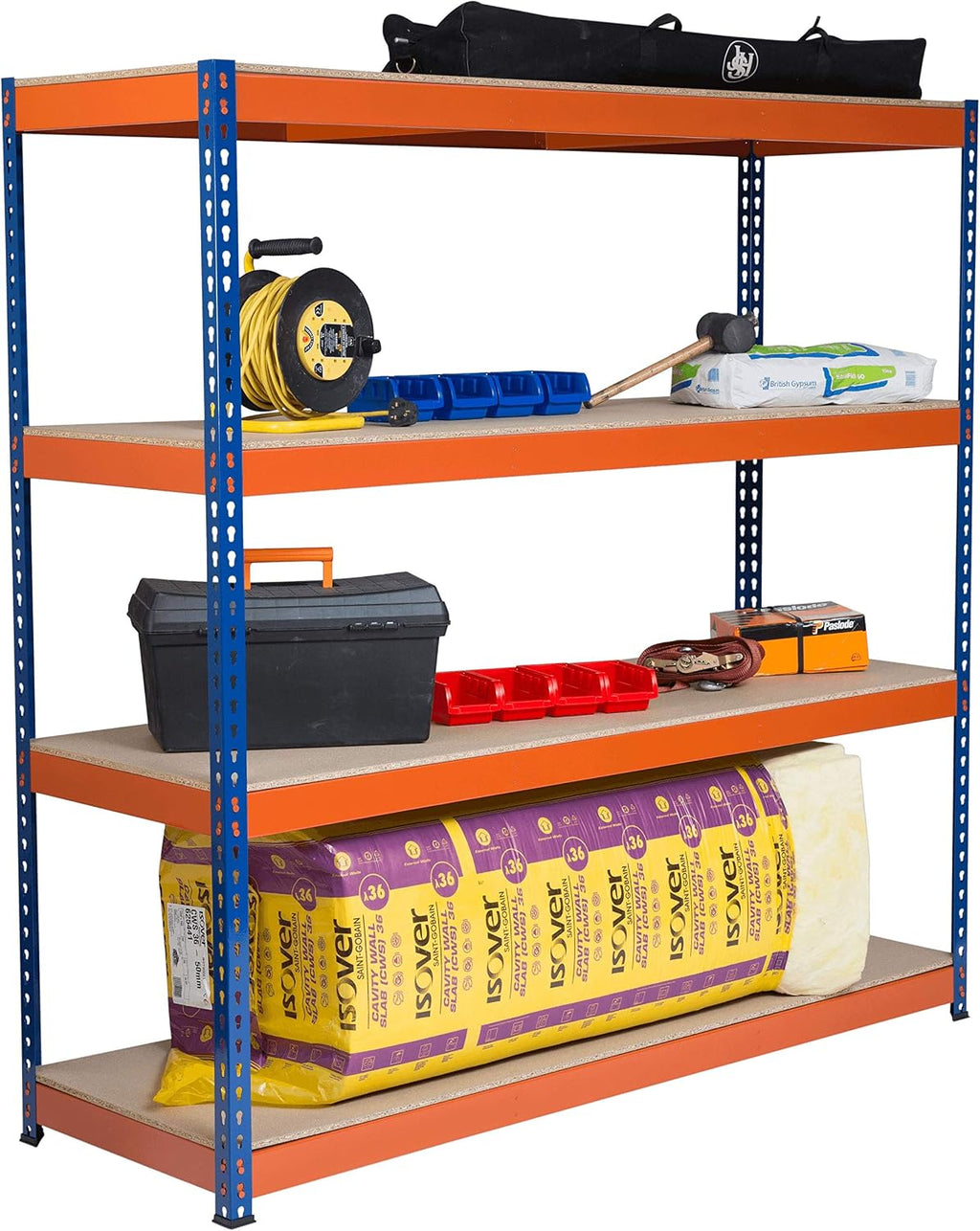 The Workplace Depot Heavy Duty Garage Shelving - 1800H x 1800W x 600D mm