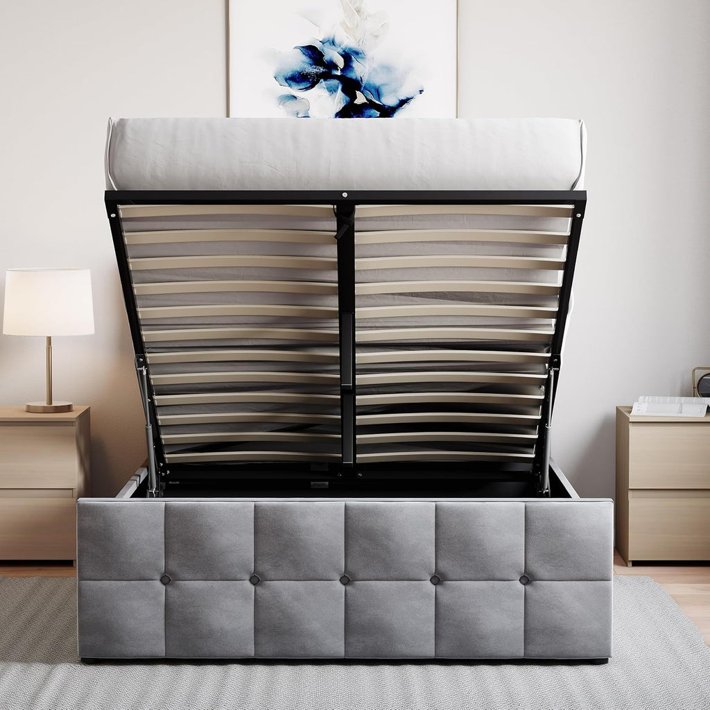 Valentina Double Ottoman Storage Bed Frame