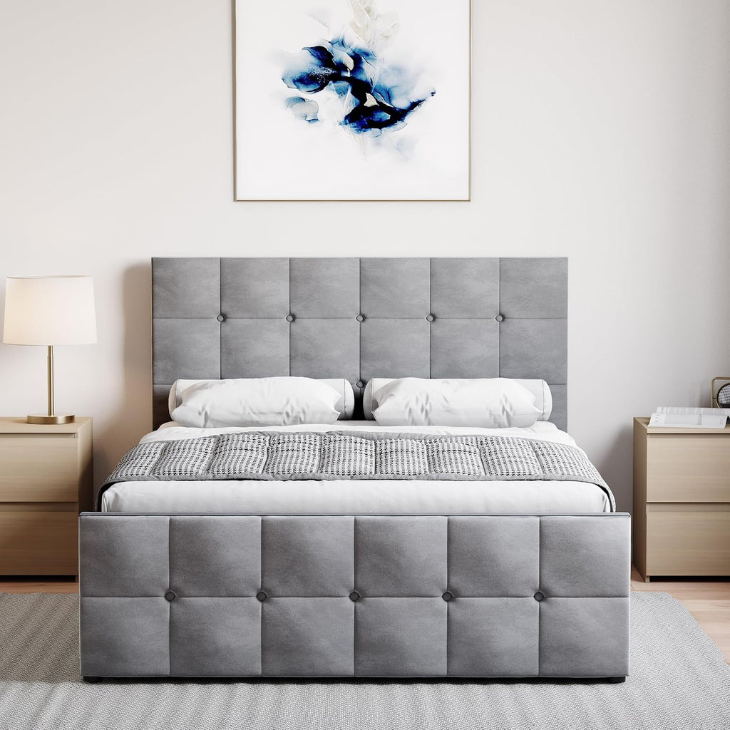 Valentina Double Ottoman Storage Bed Frame