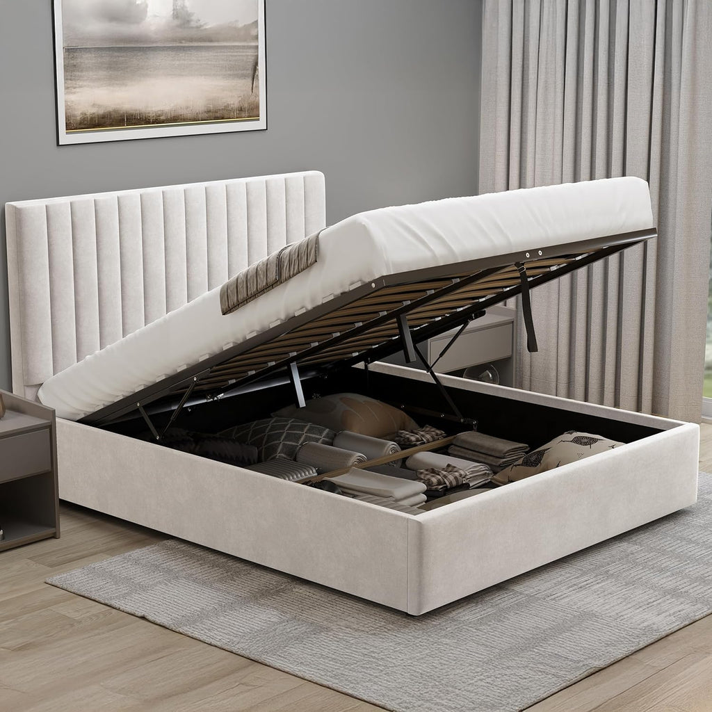 Upholstered Ottoman Double Bed Frame 4ft6