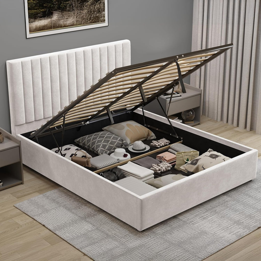Upholstered Ottoman Double Bed Frame 4ft6