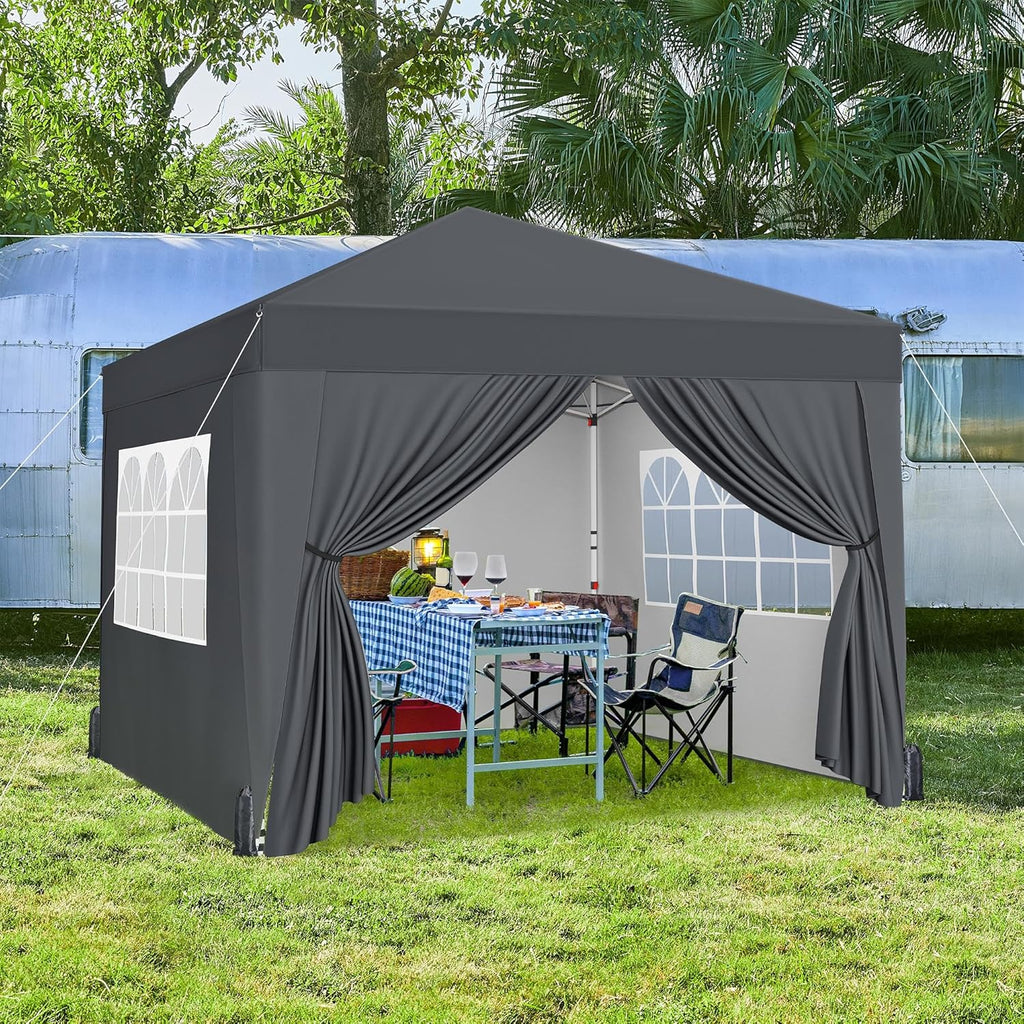 3m × 3m Pop-Up Gazebo with 4 Removable Side Panels