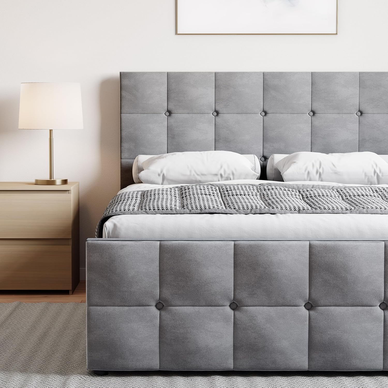 Valentina Double Ottoman Storage Bed Frame