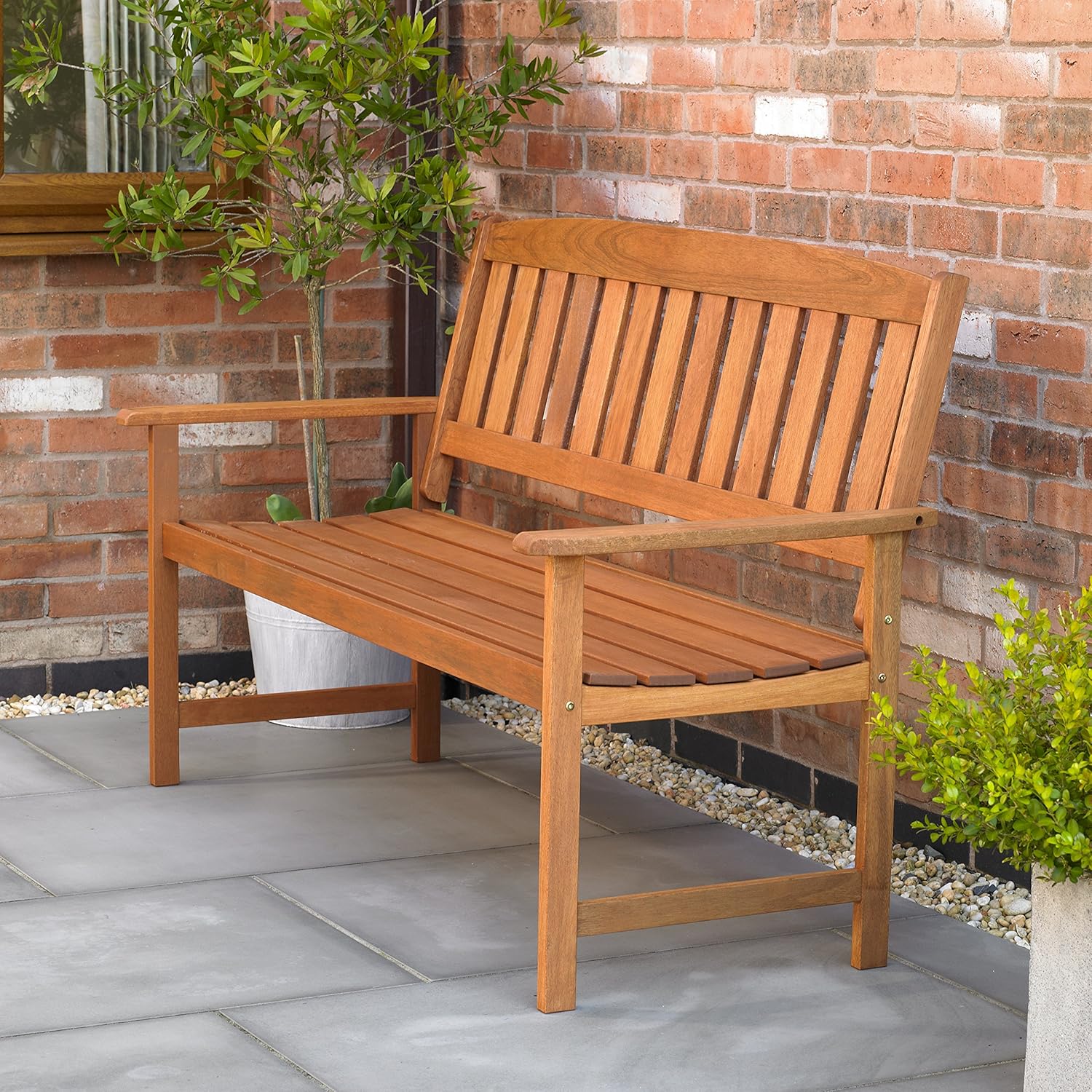 3 Seater Hardwood Garden Patio Bench