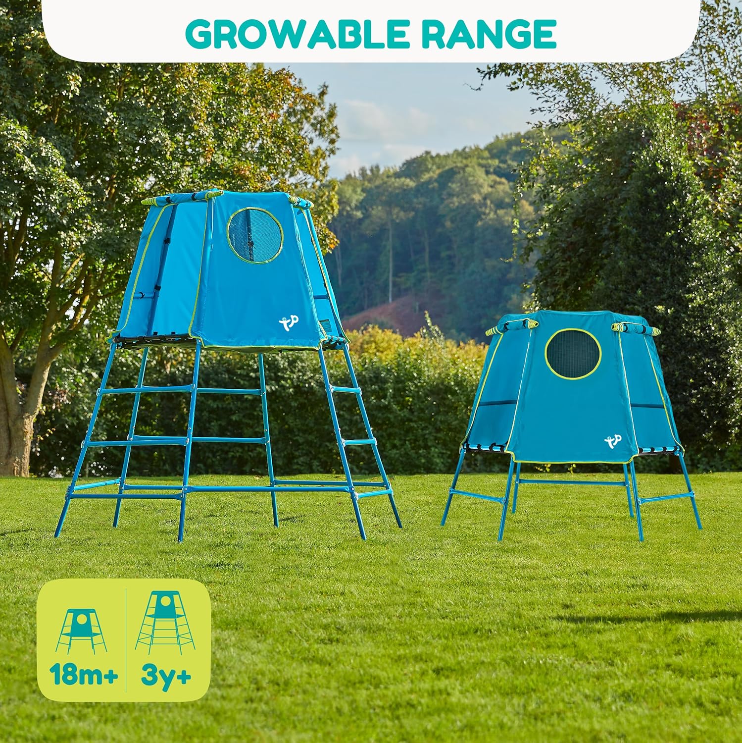 Metal Climbing Frame with Platform &amp; Den